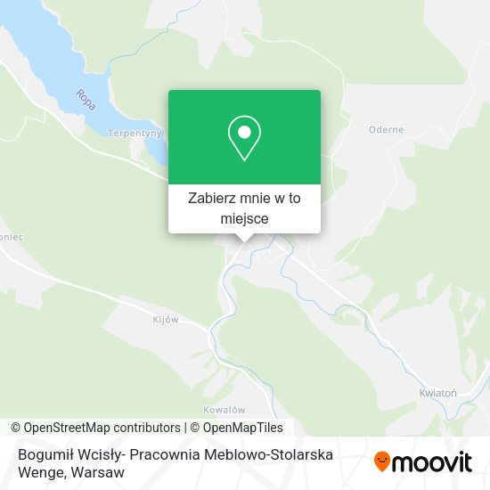 Mapa Bogumił Wcisły- Pracownia Meblowo-Stolarska Wenge