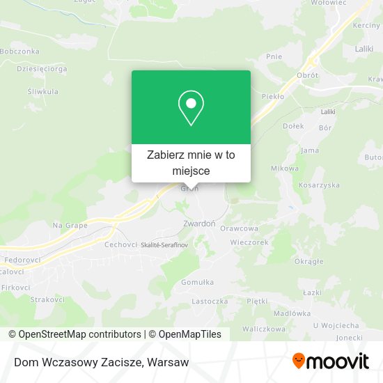 Mapa Dom Wczasowy Zacisze