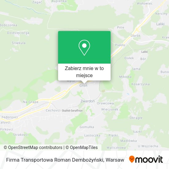 Mapa Firma Transportowa Roman Dembożyński