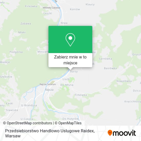 Mapa Przedsiebiorstwo Handlowo Uslugowe Raidex