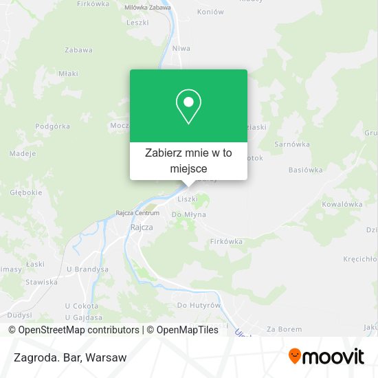 Mapa Zagroda. Bar