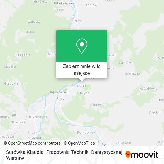 Mapa Surówka Klaudia. Pracownia Techniki Dentystycznej