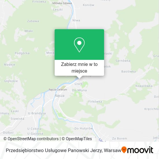 Mapa Przedsiębiorstwo Usługowe Panowski Jerzy