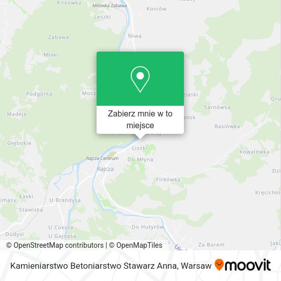 Mapa Kamieniarstwo Betoniarstwo Stawarz Anna