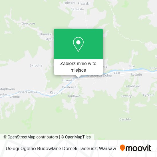 Mapa Usługi Ogólno Budowlane Domek Tadeusz