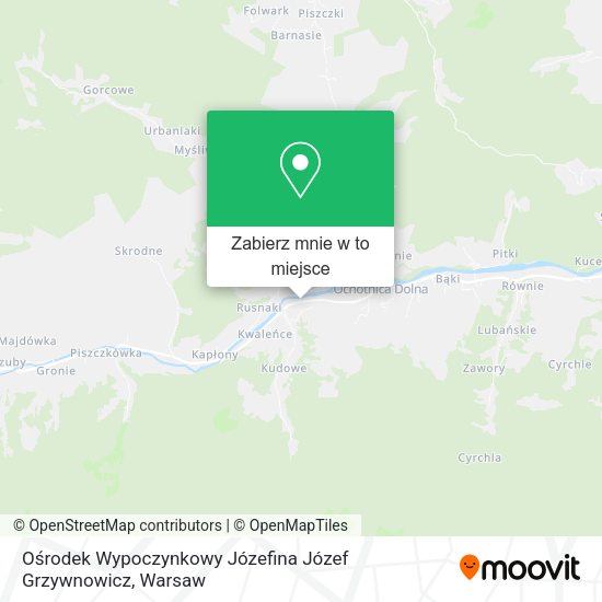 Mapa Ośrodek Wypoczynkowy Józefina Józef Grzywnowicz