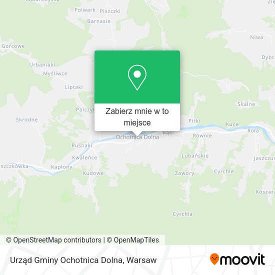 Mapa Urząd Gminy Ochotnica Dolna