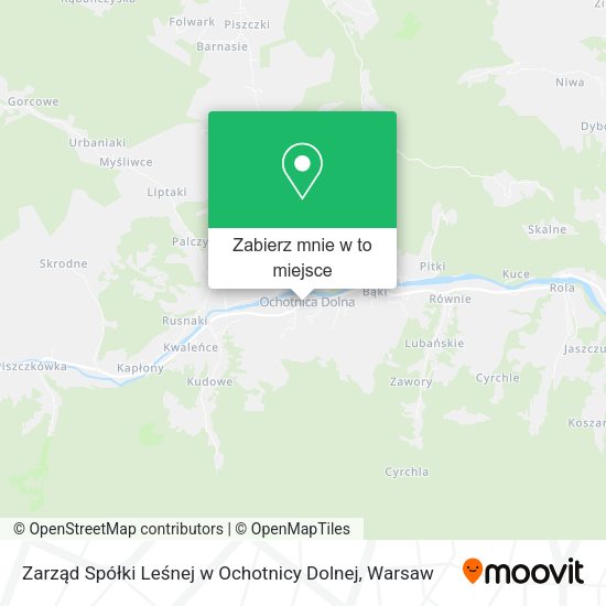 Mapa Zarząd Spółki Leśnej w Ochotnicy Dolnej