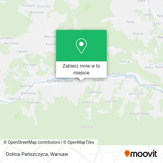 Mapa Dolina Pańszczyca