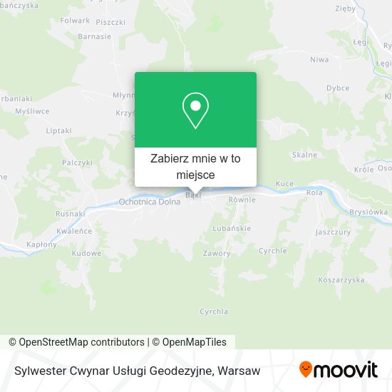 Mapa Sylwester Cwynar Usługi Geodezyjne