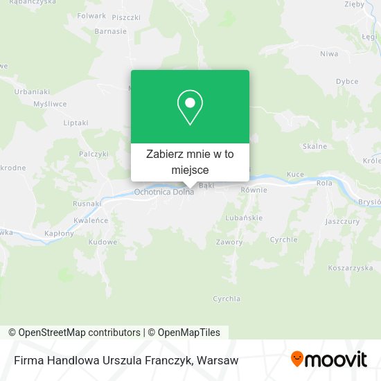 Mapa Firma Handlowa Urszula Franczyk