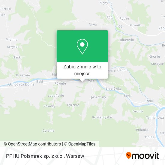 Mapa PPHU Polsmrek sp. z o.o.