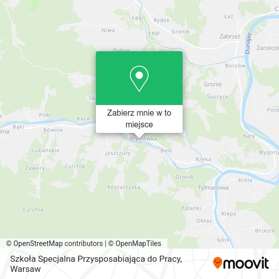 Mapa Szkoła Specjalna Przysposabiająca do Pracy