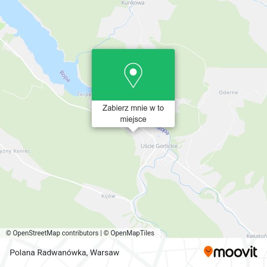 Mapa Polana Radwanówka