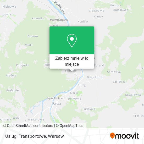 Mapa Uslugi Transportowe