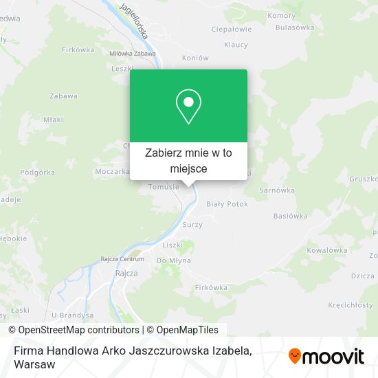 Mapa Firma Handlowa Arko Jaszczurowska Izabela