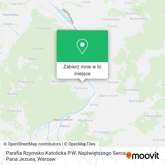 Mapa Parafia Rzymsko-Katolicka P.W. Najświętszego Serca Pana Jezusa