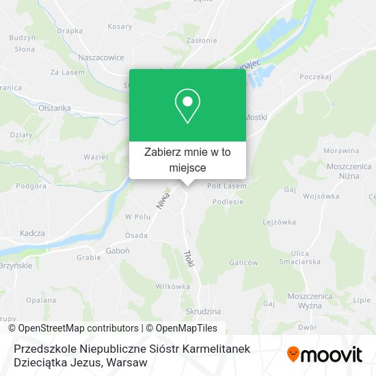 Mapa Przedszkole Niepubliczne Sióstr Karmelitanek Dzieciątka Jezus