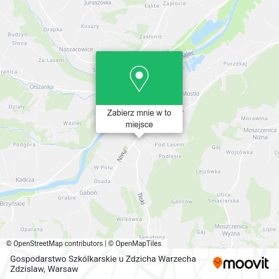 Mapa Gospodarstwo Szkólkarskie u Zdzicha Warzecha Zdzislaw