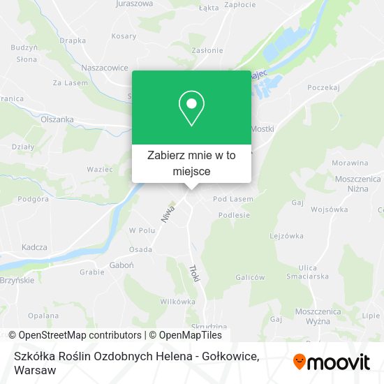 Mapa Szkółka Roślin Ozdobnych Helena - Gołkowice