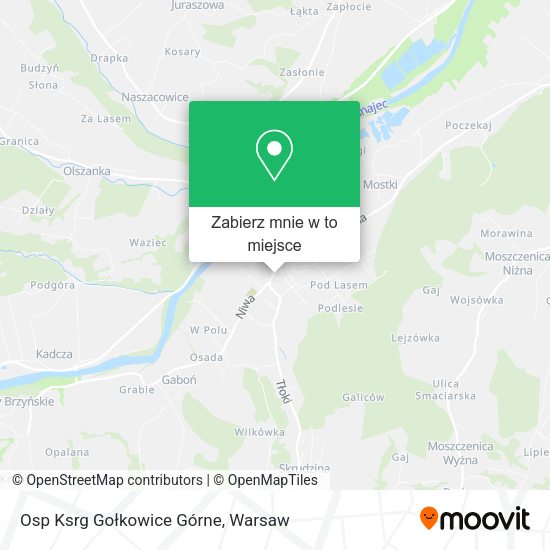 Mapa Osp Ksrg Gołkowice Górne