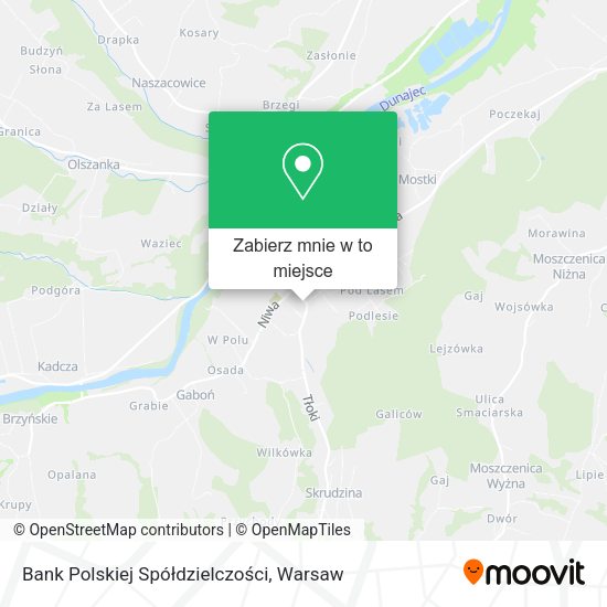 Mapa Bank Polskiej Spółdzielczości