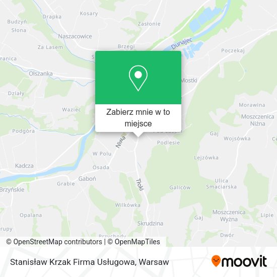 Mapa Stanisław Krzak Firma Usługowa