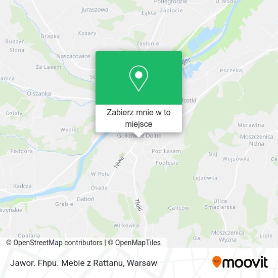 Mapa Jawor. Fhpu. Meble z Rattanu