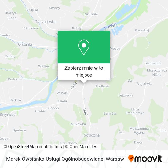 Mapa Marek Owsianka Usługi Ogólnobudowlane