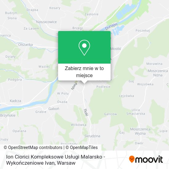 Mapa Ion Ciorici Kompleksowe Usługi Malarsko - Wykończeniowe Ivan