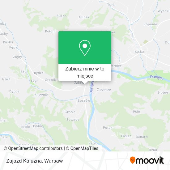 Mapa Zajazd Kaluzna