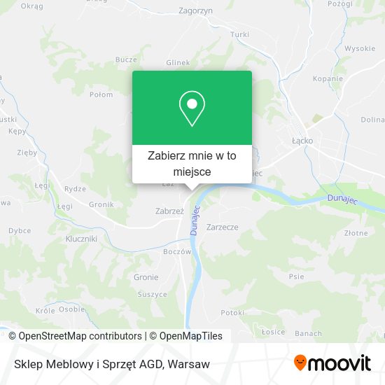 Mapa Sklep Meblowy i Sprzęt AGD