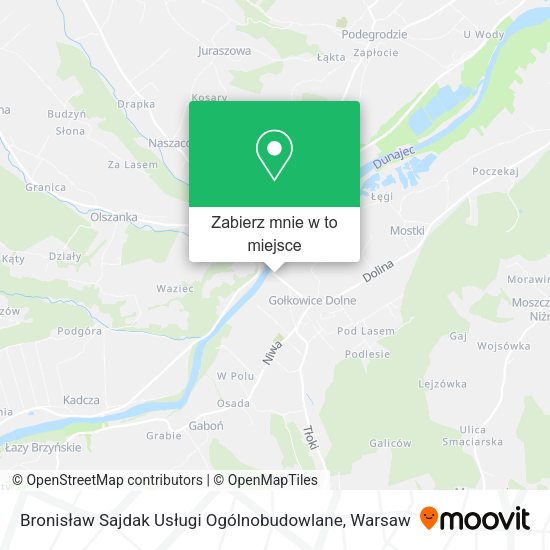 Mapa Bronisław Sajdak Usługi Ogólnobudowlane