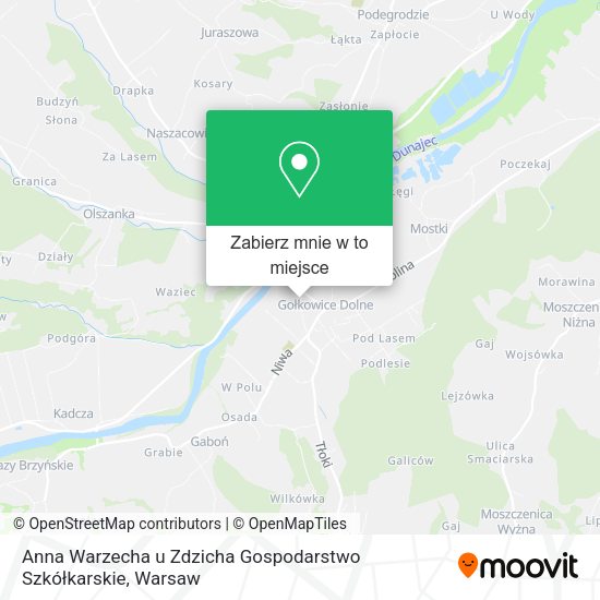 Mapa Anna Warzecha u Zdzicha Gospodarstwo Szkółkarskie