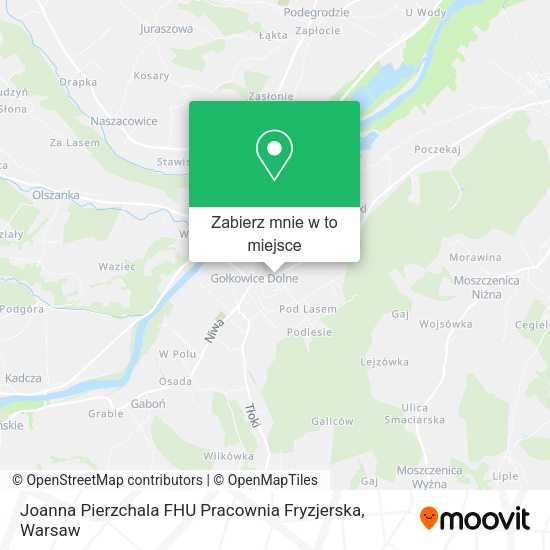 Mapa Joanna Pierzchala FHU Pracownia Fryzjerska