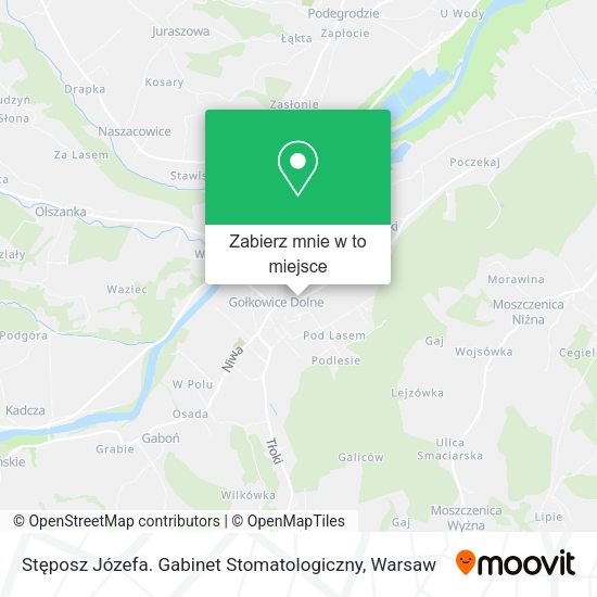 Mapa Stęposz Józefa. Gabinet Stomatologiczny