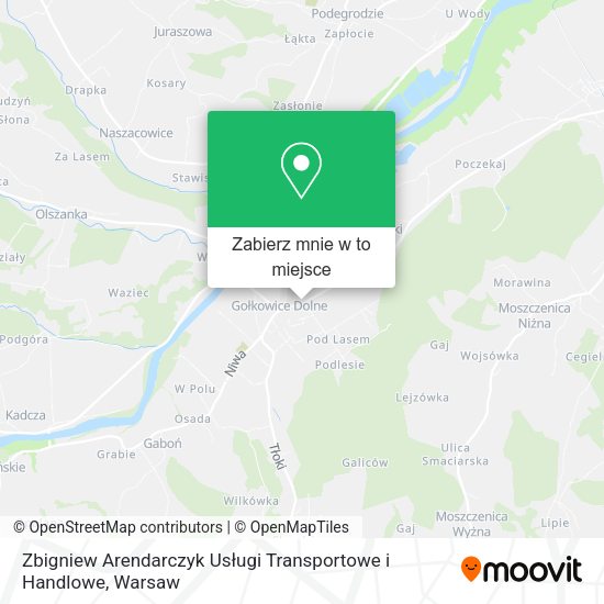 Mapa Zbigniew Arendarczyk Usługi Transportowe i Handlowe