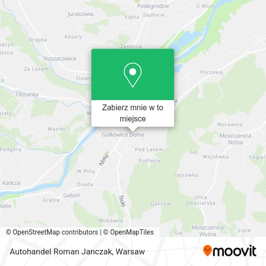 Mapa Autohandel Roman Janczak