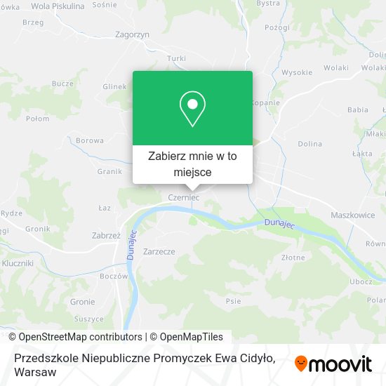 Mapa Przedszkole Niepubliczne Promyczek Ewa Cidyło