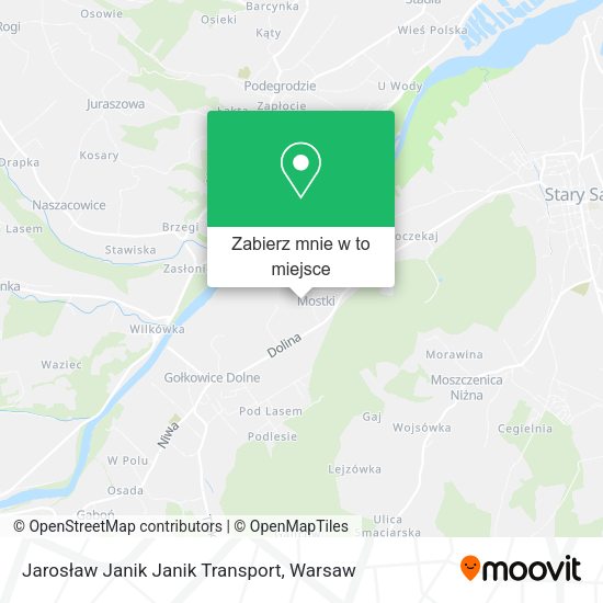 Mapa Jarosław Janik Janik Transport