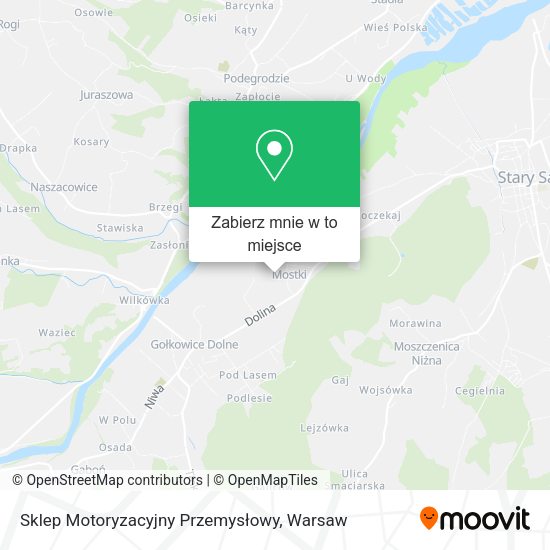 Mapa Sklep Motoryzacyjny Przemysłowy