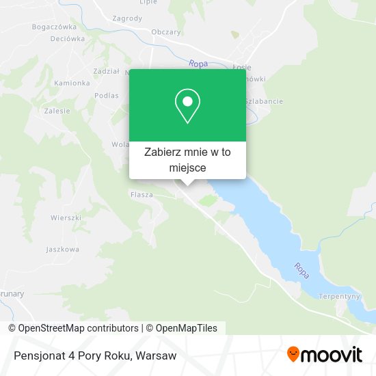 Mapa Pensjonat 4 Pory Roku