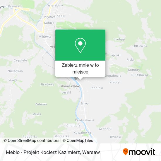 Mapa Meblo - Projekt Kocierz Kazimierz