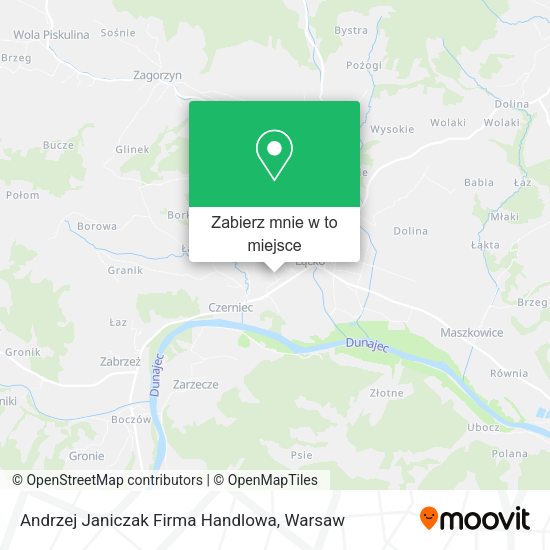 Mapa Andrzej Janiczak Firma Handlowa