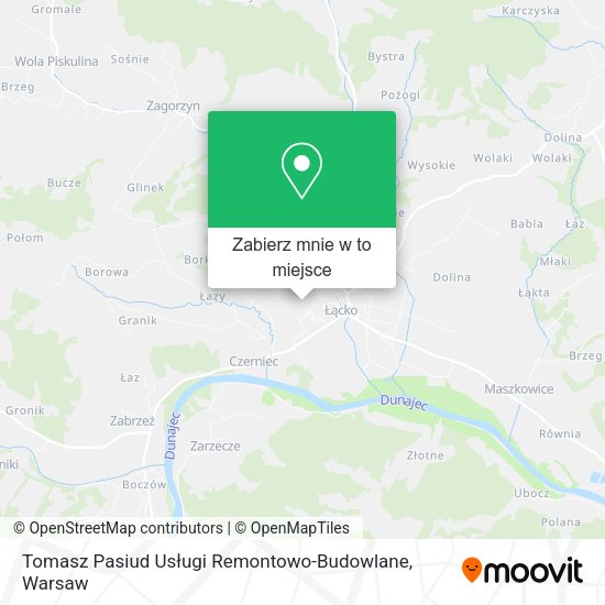 Mapa Tomasz Pasiud Usługi Remontowo-Budowlane