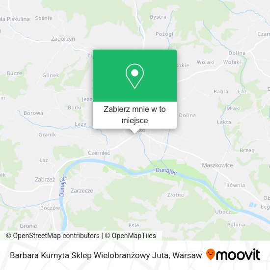 Mapa Barbara Kurnyta Sklep Wielobranżowy Juta