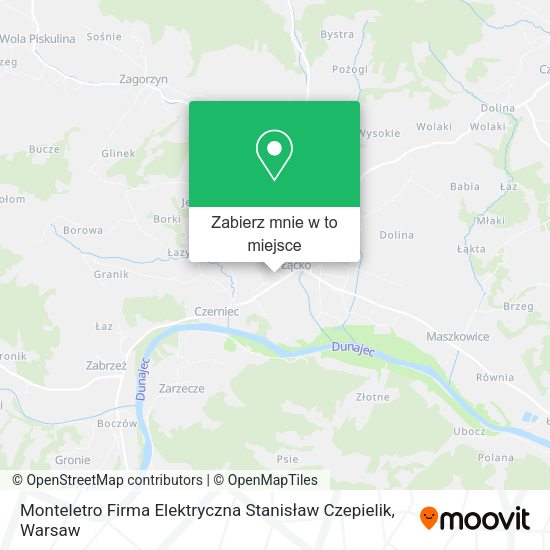 Mapa Monteletro Firma Elektryczna Stanisław Czepielik