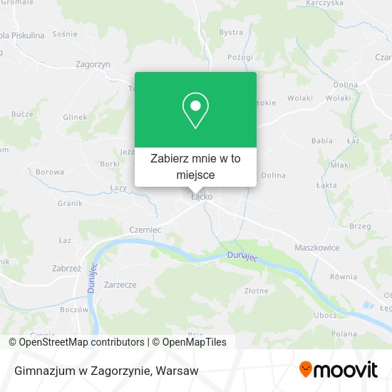 Mapa Gimnazjum w Zagorzynie