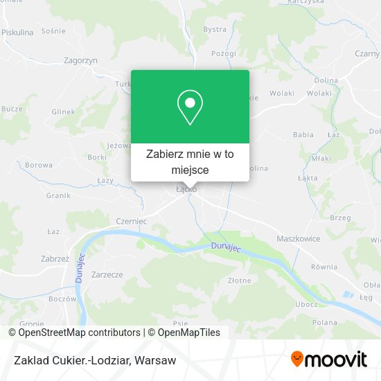 Mapa Zaklad Cukier.-Lodziar