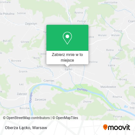 Mapa Oberża Łącko